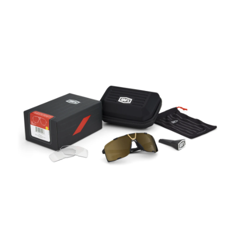 100% Eastcraft Soft Tact Black Sunglasses Soft Gold Mirror Lens