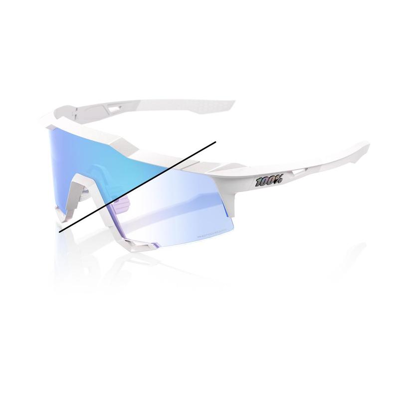 100% Speedcraft LE Bastille Blue Mirror Sunglasses Photochromic Lens cycling eyewear