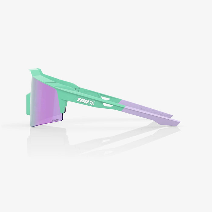 100% Speedcraft SL Soft Tact Mint Sunglasses, Lavender Mirror