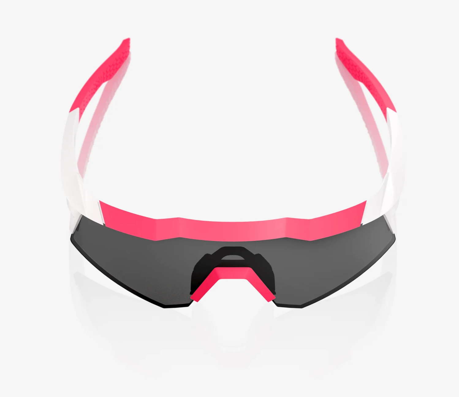 100% Speedcraft XS Puddy Pink White sunglasses with smoke lens for cycling and outdoor performance