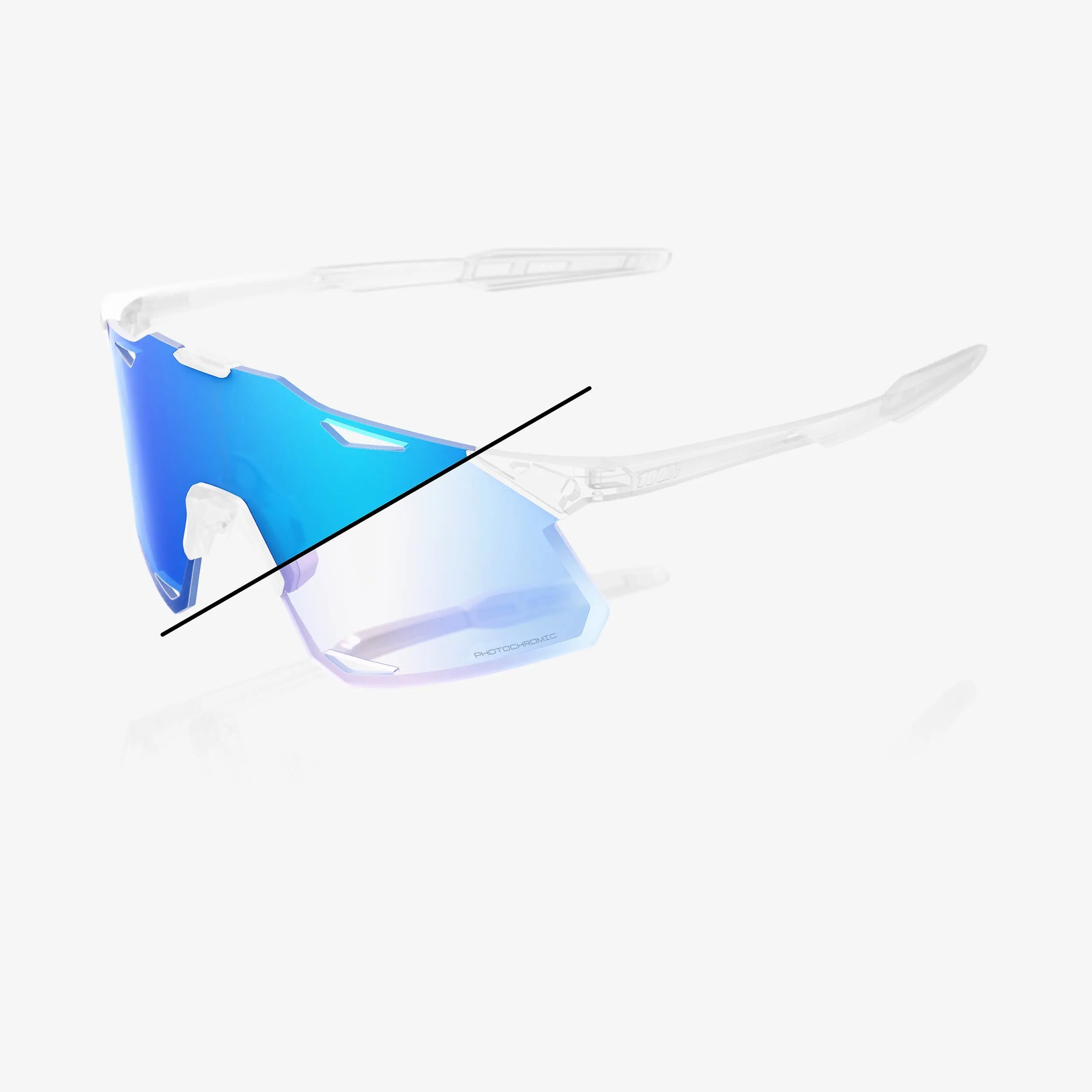 100% Hypercraft replacement lens lightweight UV-protective optics for cycling sunglasses
