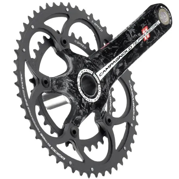 Campagnolo Super Record Ti 11-speed 53-39T 170mm carbon crankset for high-performance road bikes