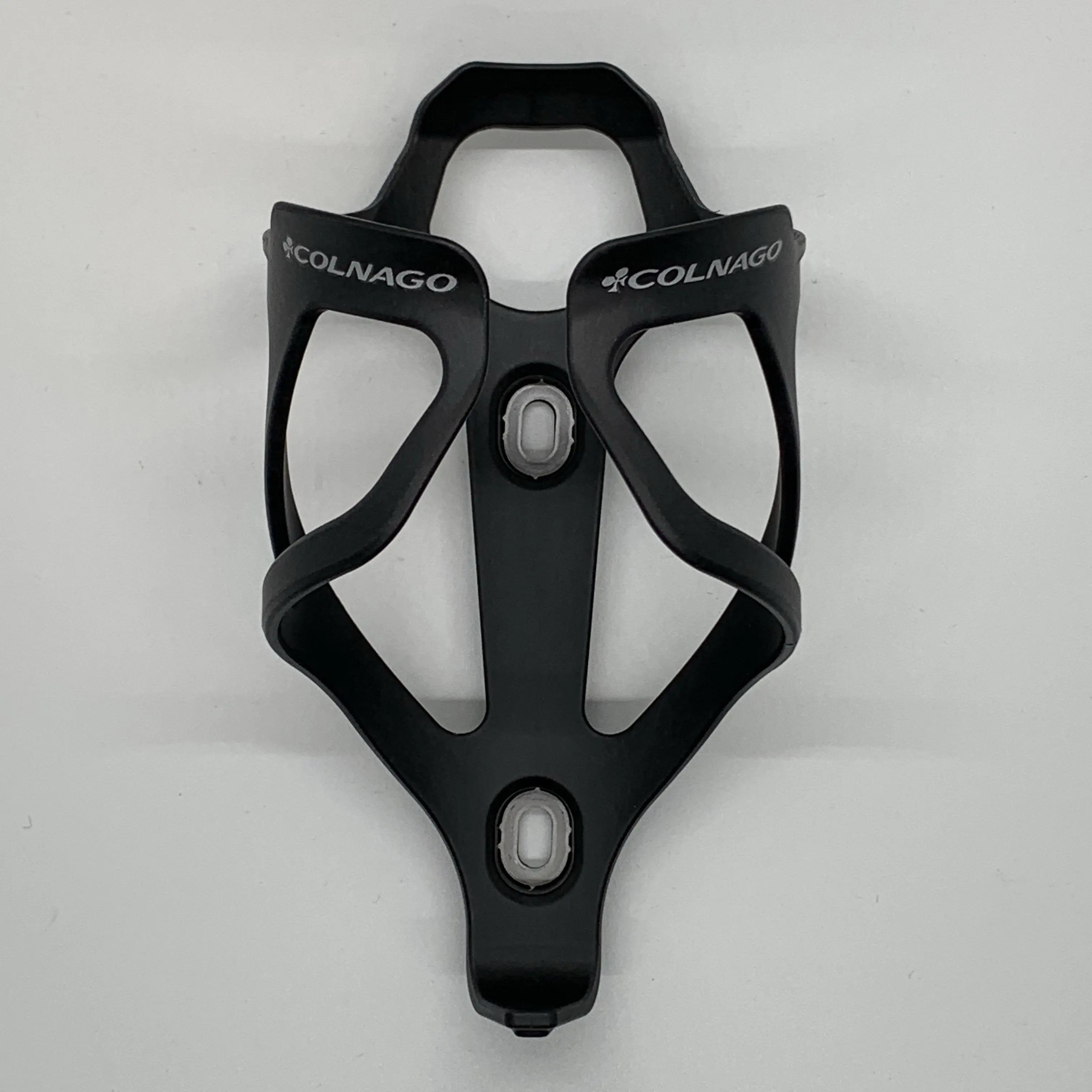 Colnago Carbon Water Bottle Cage matte black and silver – lightweight durable carbon bottle holder for road bikes