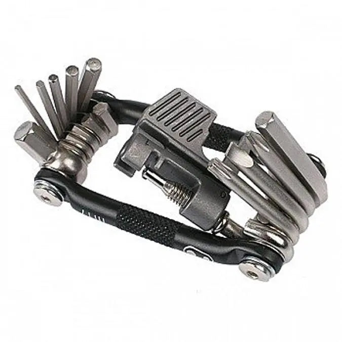 Crankbrothers M17 multi-tool with 17 bike repair functions in compact design