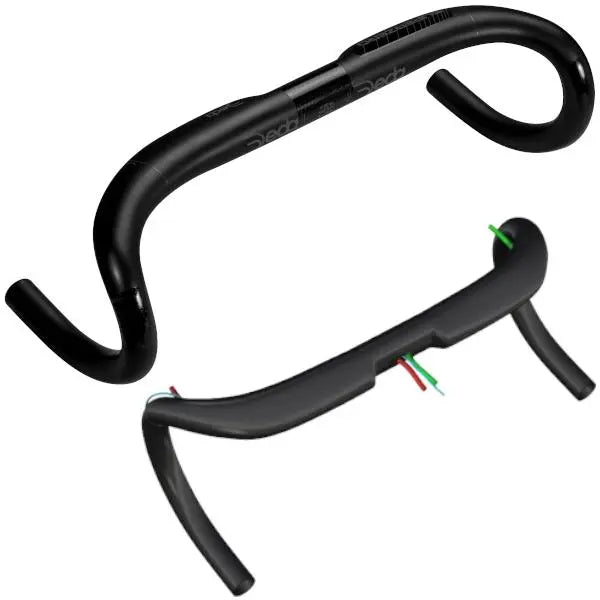 Deda Elementi SuperZero DCR 31.7mm aero alloy road handlebar with internal cable routing