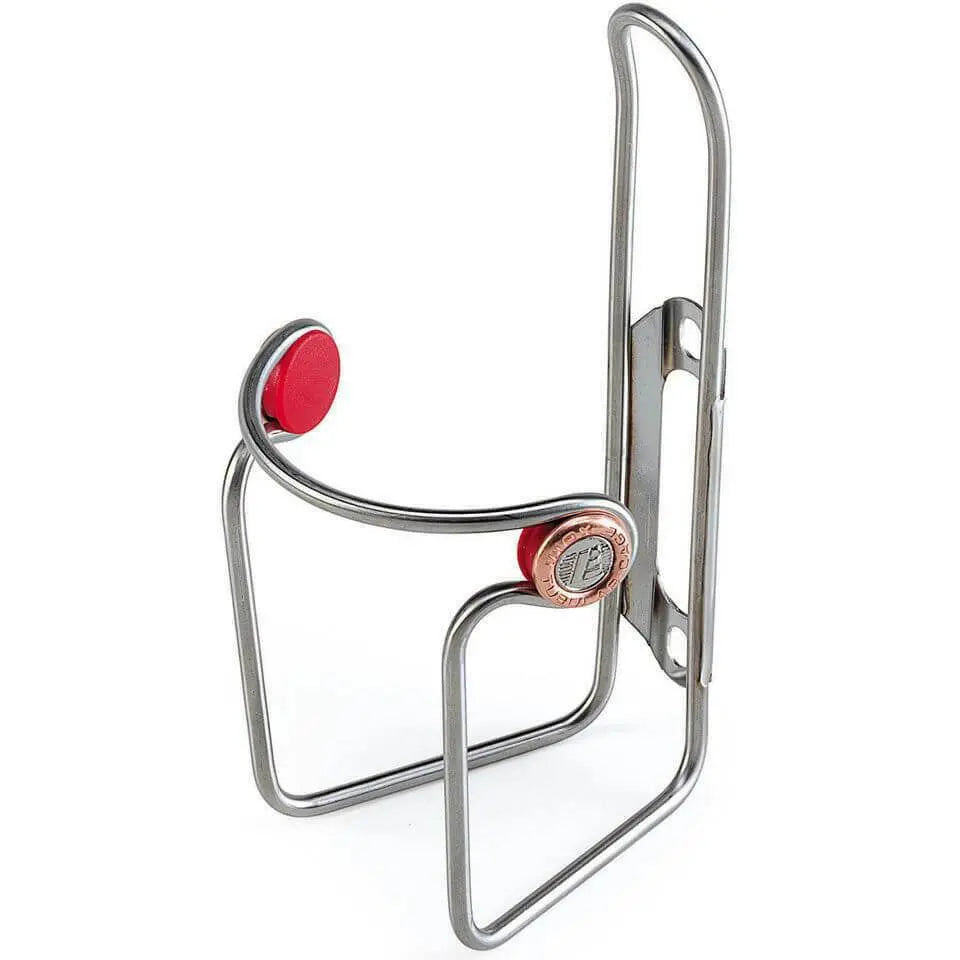 Elite Ciussi Inox stainless steel water bottle cage for classic road bikes
