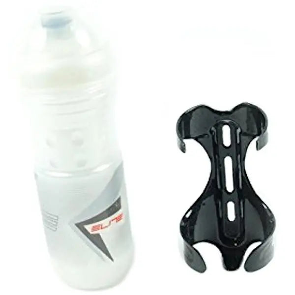 Elite Combi 500ml water bottle and lightweight carbon cage cycling hydration kit