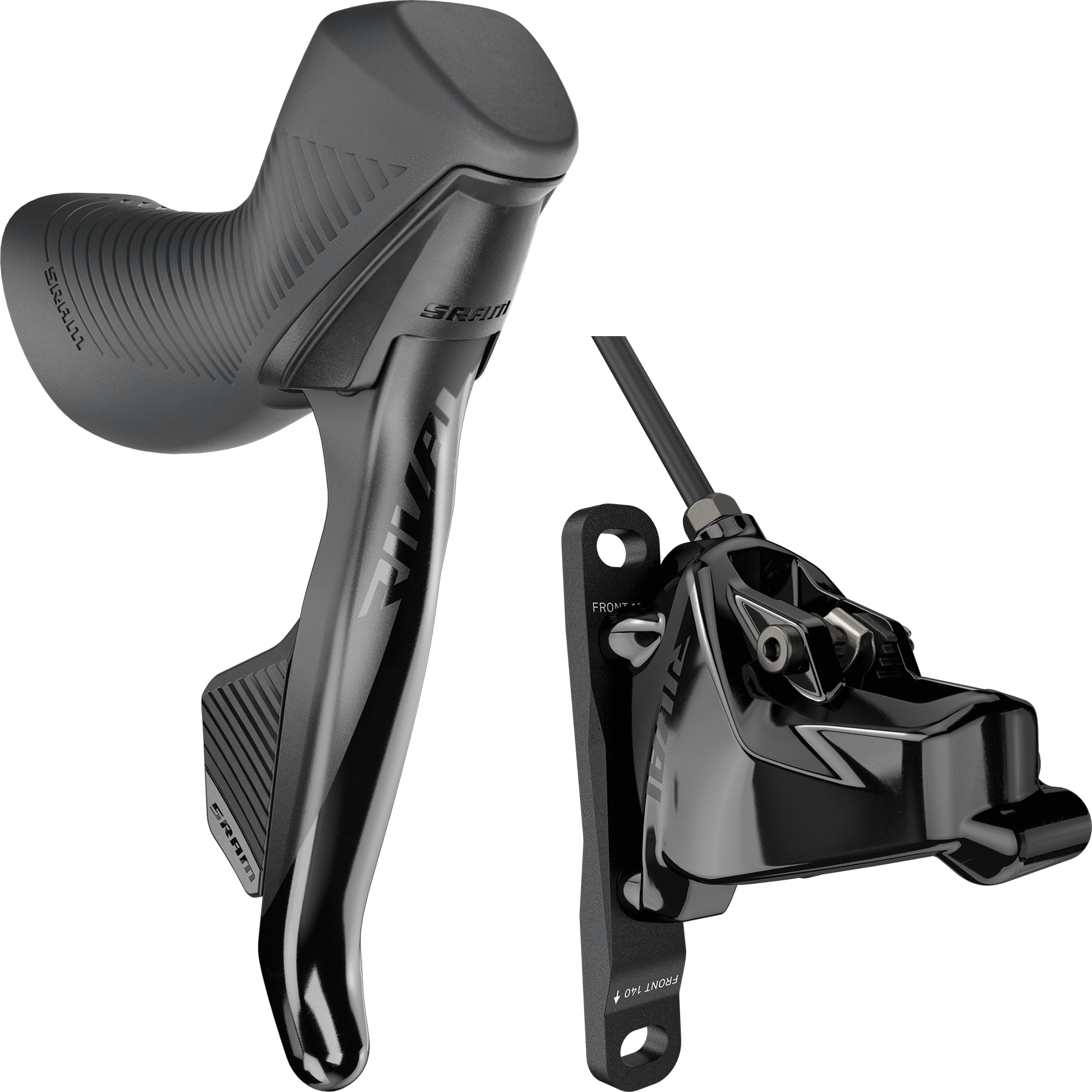 SRAM Rival eTap AXS HRD 12 speed flat mount disc brake hydraulic shifters for road and gravel bikes