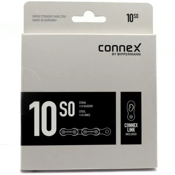 Wippermann Connex 10S0 10-speed steel chain for smooth and durable drivetrain performance