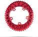 110BCD 5 HOLES / 52t Red Absolute Black Oval 2x Chainring for SRAM - Options