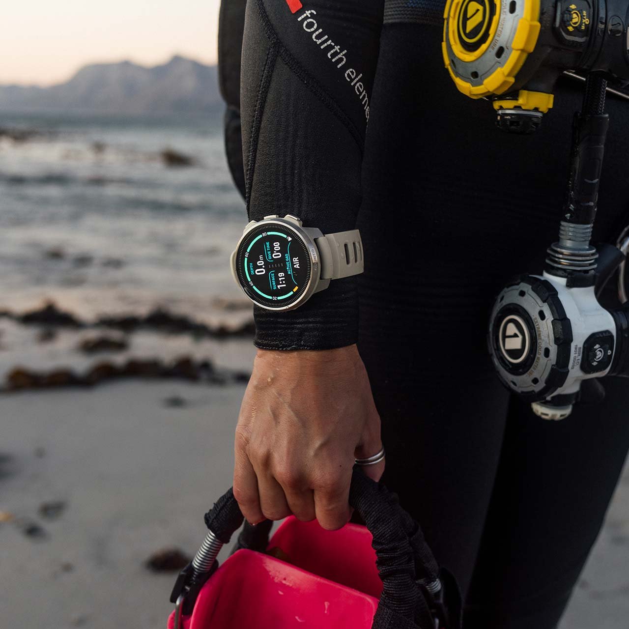 Suunto Ocean Steel Sports Watch with GPS, dive mode, and stainless steel case for outdoor and fitness tracking