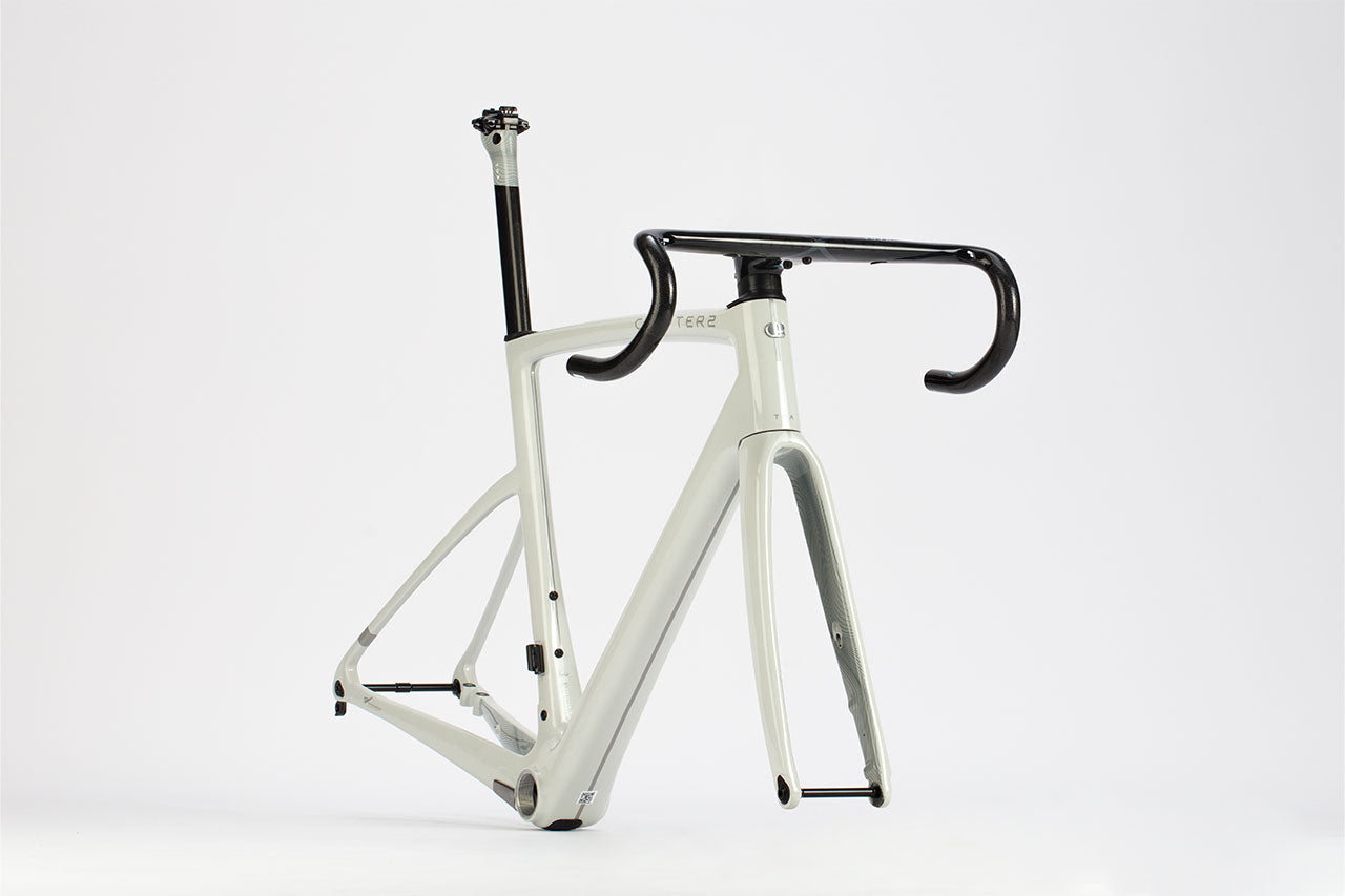 Chapter2 TOA Carbon Disc Brake Frameset in grey lightweight aero carbon frame for precision handling and speed