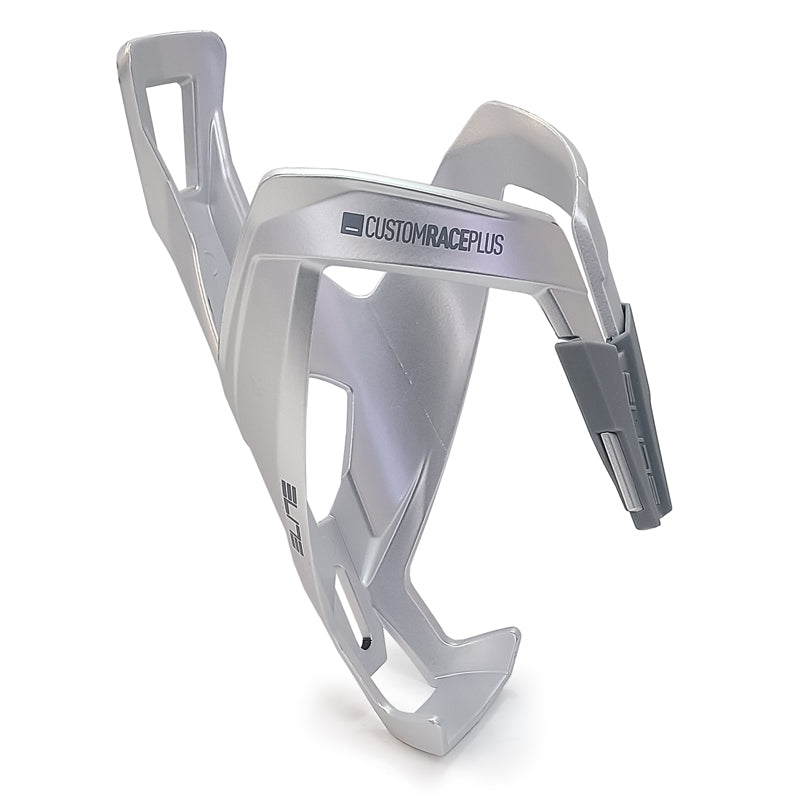 Elite Custom Race Plus shiny water bottle cage lightweight pro cycling holder