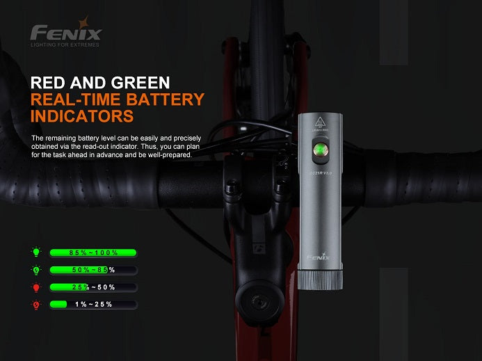 Fenix BC21R V3.0 high-performance USB rechargeable bicycle light durable design for bright and safe night riding