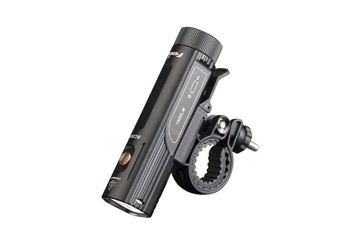 Fenix BC26R 1600 lumens rechargeable bike light with USB-C charging durable design for bright road and trail cycling