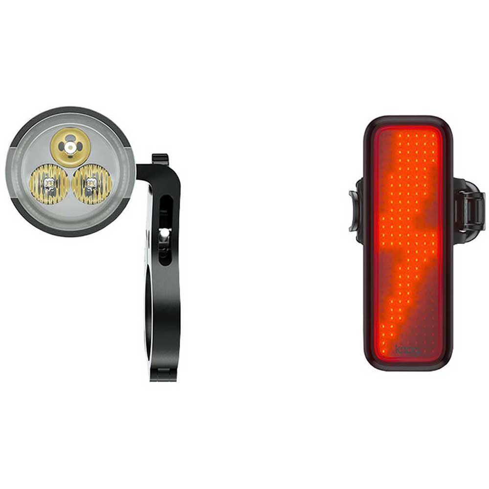 Knog PWR Trail 600 Lumens Bicycle Light Set with Blinder V Bolt front and rear cycling lights