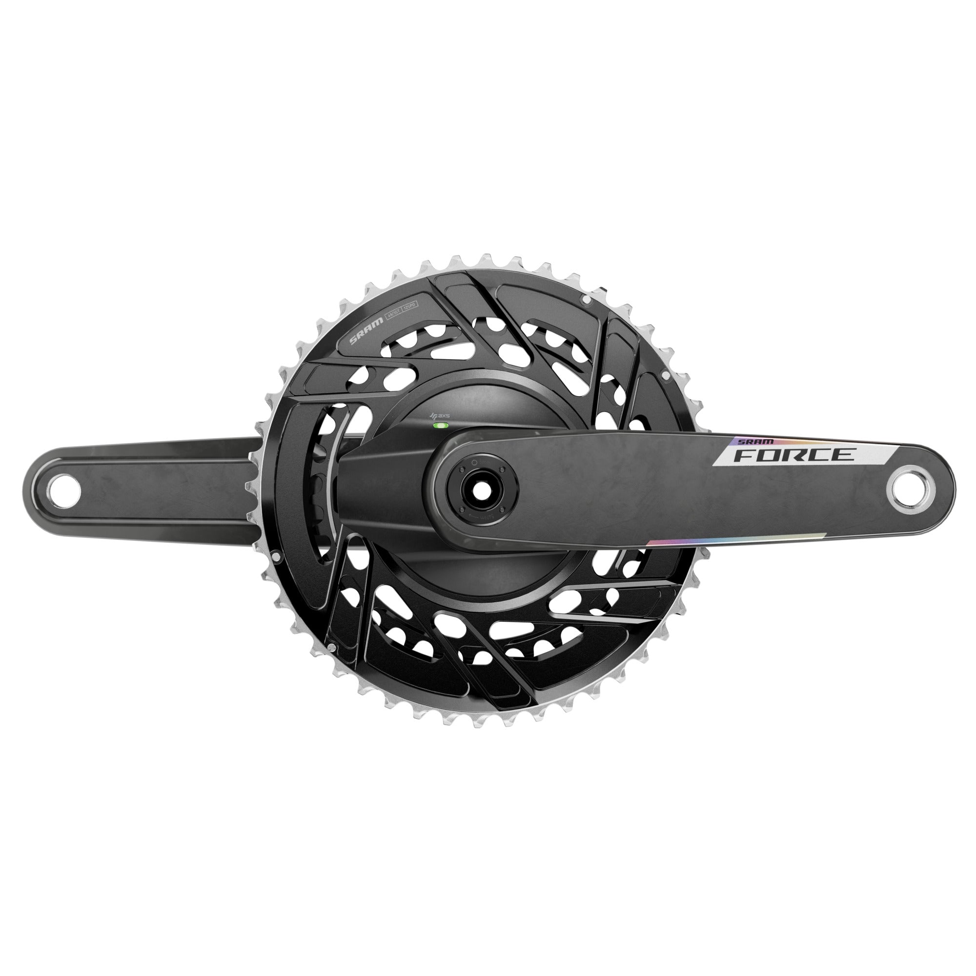 SRAM Force AXS E1 48/35T DUB Powermeter Crankset – lightweight 2x 12-speed road bike crankset with integrated power meter for precise performance