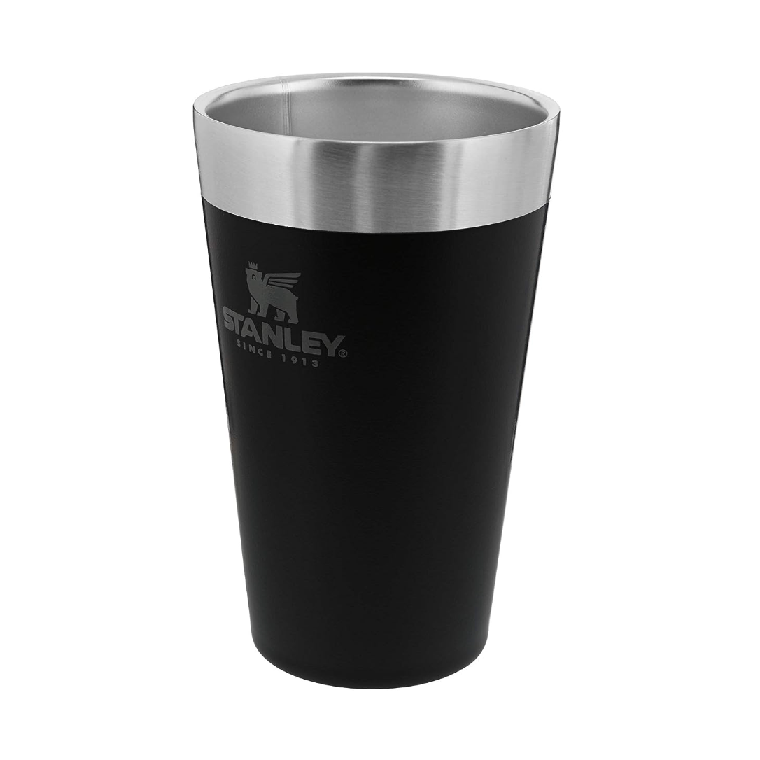 Stanley Adventure Stacking Beer Pint 16oz Matte Black insulated stainless steel cup