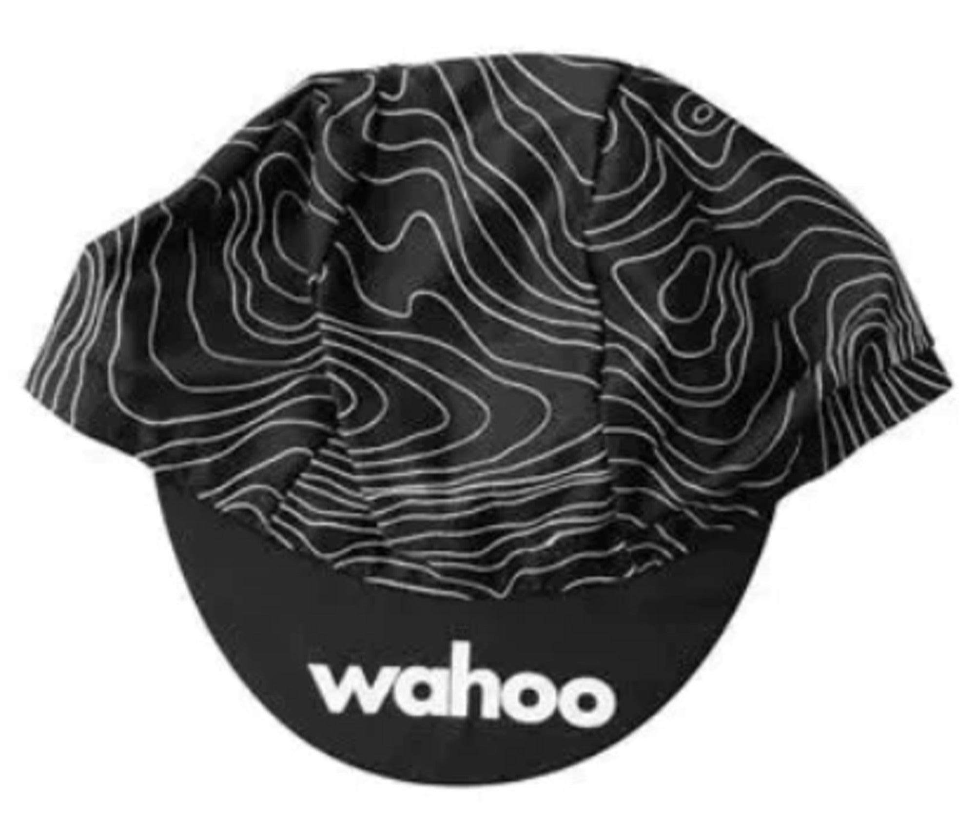 Wahoo cycling cap black white lightweight breathable bike hat
