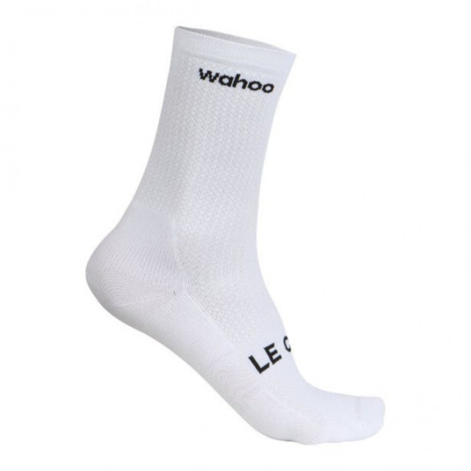 Wahoo cycling socks white breathable lightweight performance bike socks