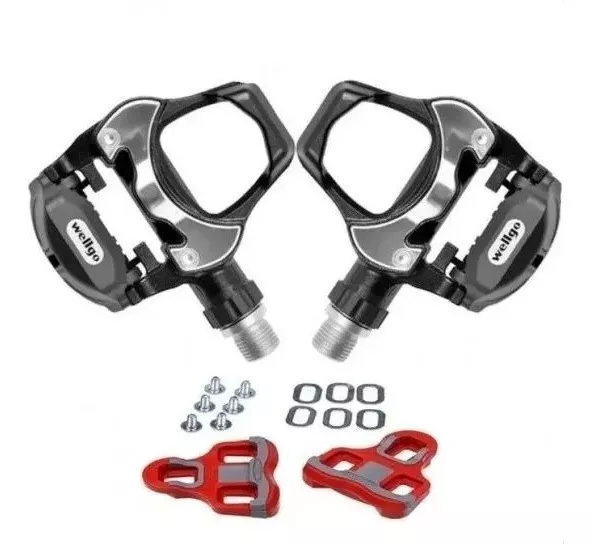 Wellgo R251 Look Keo Compatible Road Bike Pedals Black