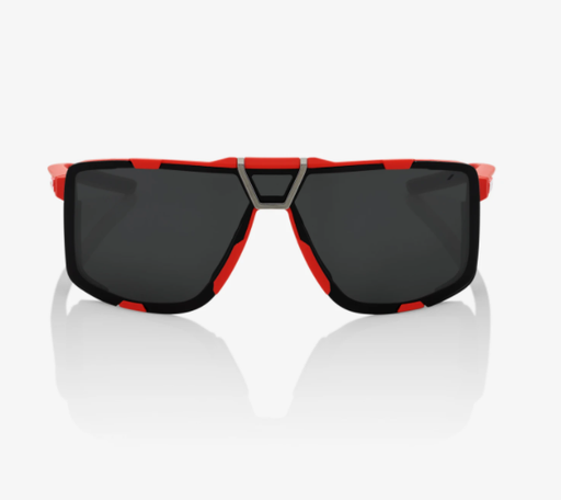 100% Eastcraft Soft Tact Red Sunglasses, Black Mirror Lens