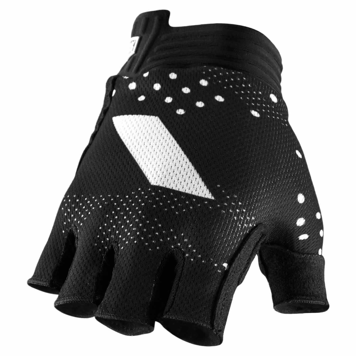 100% Exceeda Gel Short Finger Glove breathable padded cycling gloves for comfort and grip