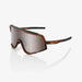 Shop 100% Glendale Matte Translucent Brown Fade Sunglasses I HiPER Silver Lens