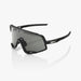 100% Glendale Soft Tact Black Sunglasses, Smoke Lens