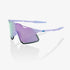 100% Hypercraft Polished Lavender Sunglasses with HiPER Lavender Mirror Lens offering UV protection and clear optical performance