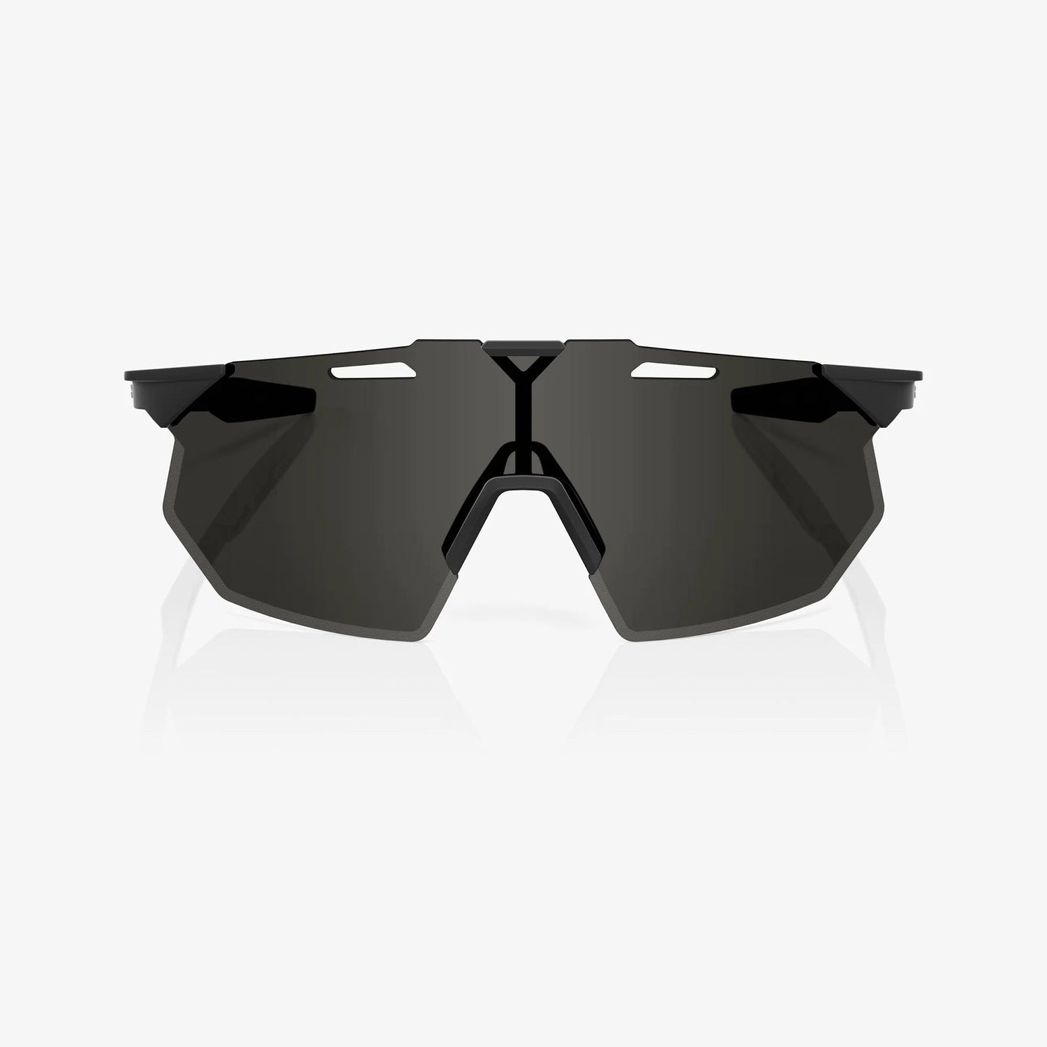 100% Hypercraft SQ Matte Black Sunglasses Smoke Lens lightweight performance cycling eyewear