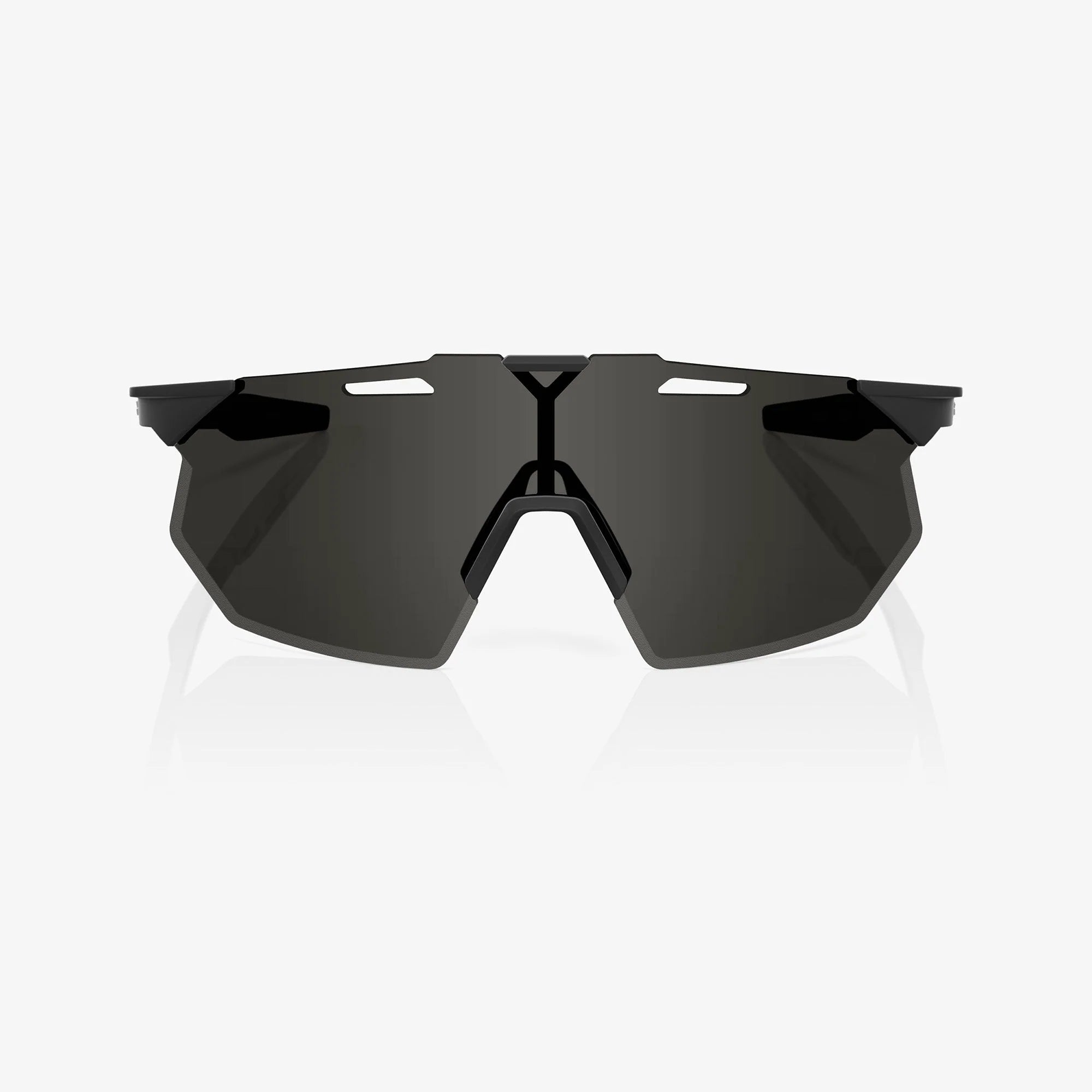 100% Hypercraft SQ Matte Black Sunglasses Smoke Lens lightweight performance cycling eyewear