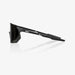 100% Hypercraft SQ Matte Black Sunglasses, Smoke Lens