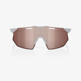 100% Hypercraft SQ Matte Stone Grey Sunglasses HiPER Crimson Silver Lens cycling eyewear