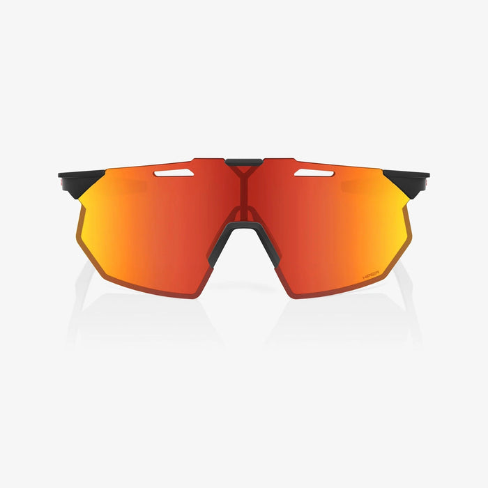 100% Hypercraft SQ Soft Tact Black Sunglasses, HiPER Red Multilayer Mirror