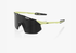 100% Hypercraft SQ Soft Tact Glow Sunglasses Black Mirror Lens cycling eyewear