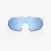 100% Hypercraft SQ Soft Tact White Sunglasses HiPER Blue Multilayer Lens cycling eyewear