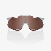 100% Hypercraft XS Matte Stone Grey Sunglasses HiPER Crimson Silver Lens cycling eyewear