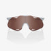 100% Hypercraft XS Matte Stone Grey Sunglasses, HiPER Crimson Silver Lens