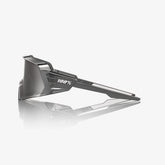 100% Korbin X gloss black chrome sunglasses with HiPER silver chrome lens for cycling and outdoor performance