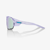 100% Norvik Polished Translucent Lavender Sunglasses with HiPER Lavender Mirror Lens providing UV protection and clear vision