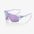 100% Norvik Polished Translucent Lavender Sunglasses with HiPER Lavender Mirror Lens providing UV protection and clear vision