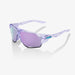 100% Norvik Polished Translucent Lavender Sunglasses, Hiper Lavender Mirror