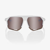 100% Norvik Soft Tact White Sunglasses with Hiper Silver Mirror Lens lightweight design for sharp vision and UV protection