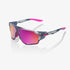 100% Norvik Tokyo Night Sunglasses Purple Multilayer Mirror Lens performance cycling eyewear