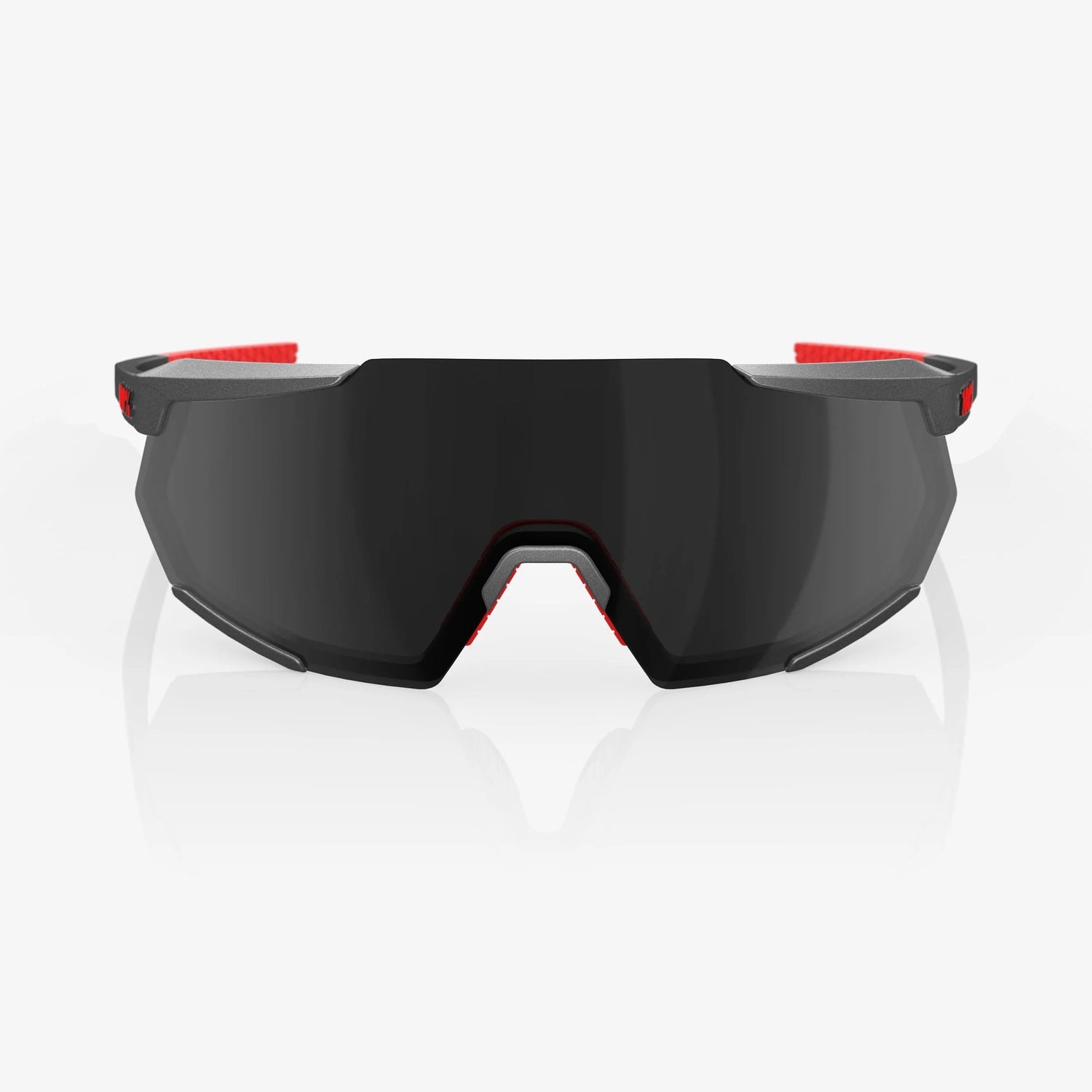 100% Racetrap 3.0 Matte Gunmetal Sunglasses Black Mirror Lens cycling performance eyewear