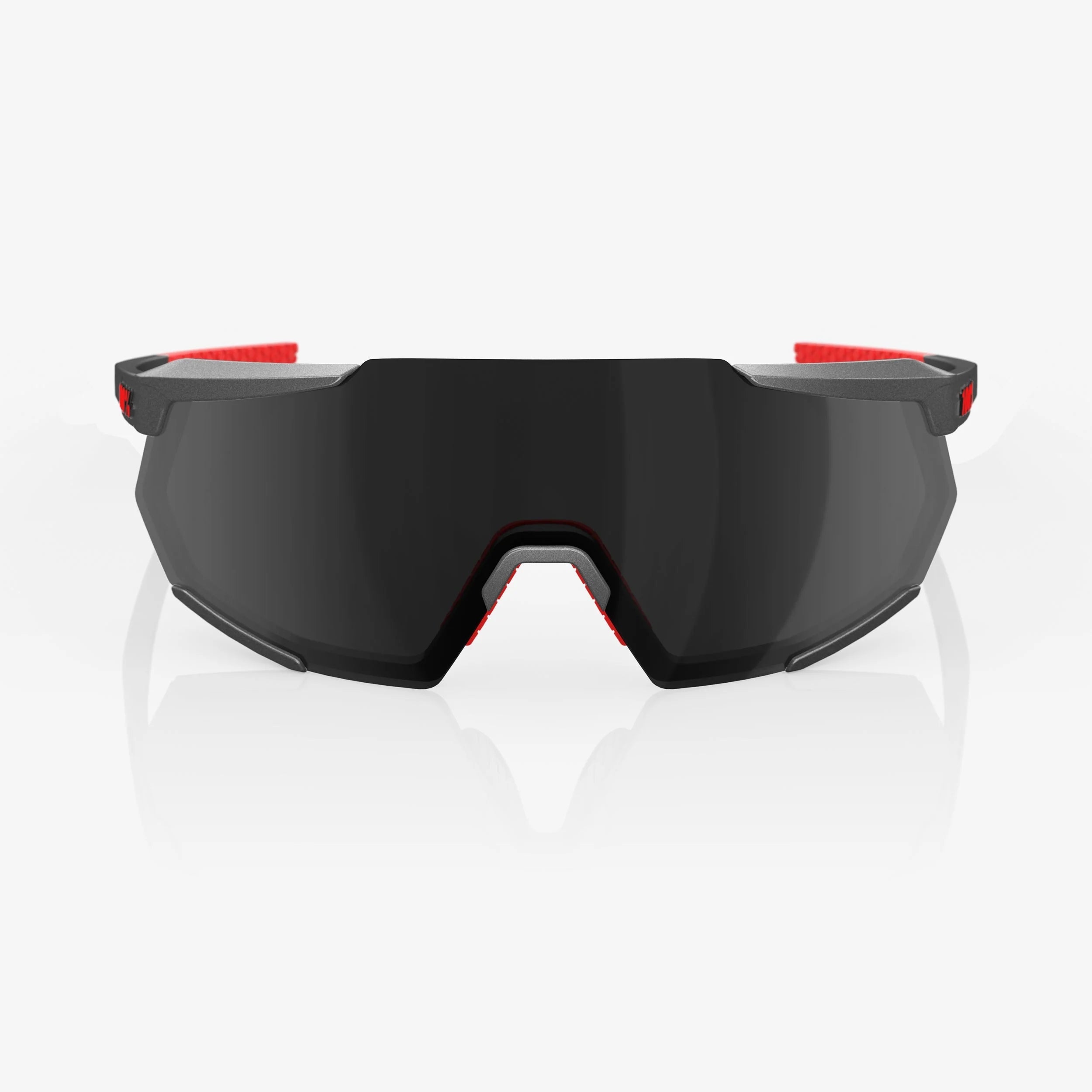 100% Racetrap 3.0 Matte Gunmetal Sunglasses Black Mirror Lens cycling performance eyewear