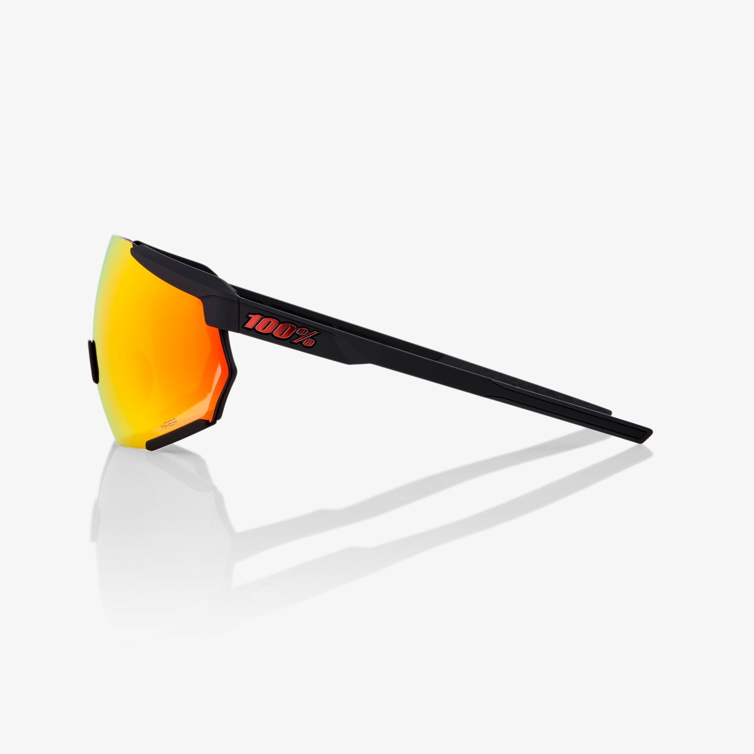 新品100%Racetrap Soft Tact Black Hiper Red 100% Racetrap 3.0 Black Sunglasses – HiPER Red Mirror Lens – LafoBikes