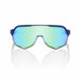 100% S2 Matte Metallic Into the Fade Cycling Sunglasses - Blue Topaz Multilayer Mirror