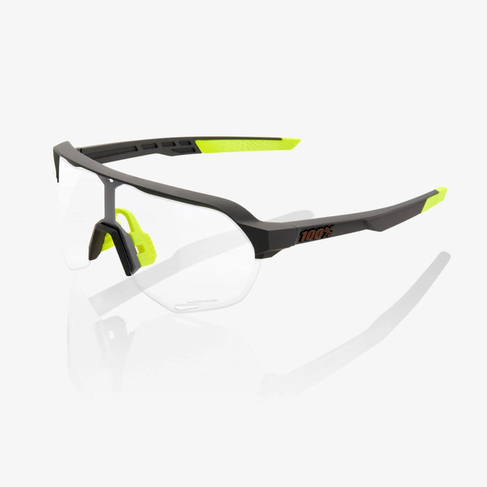 100% S2 Soft Tact Cool Grey Sunglasses, Photochromic Lens